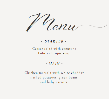 Custom Menus